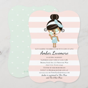 Wellness-Center Themed Bridal Dusche Einladungen D