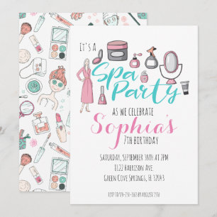 Wellness-Center Themed Party Einladung