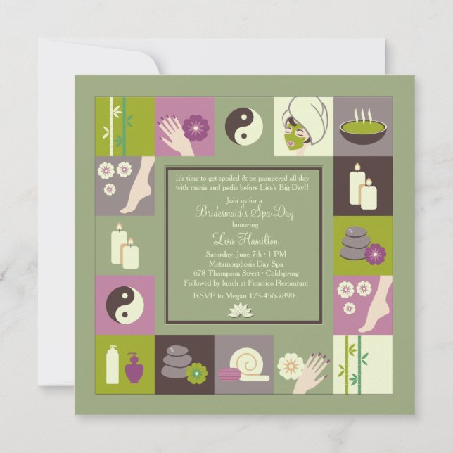 Wellness-Center-Therapie Einladung (Vorderseite)