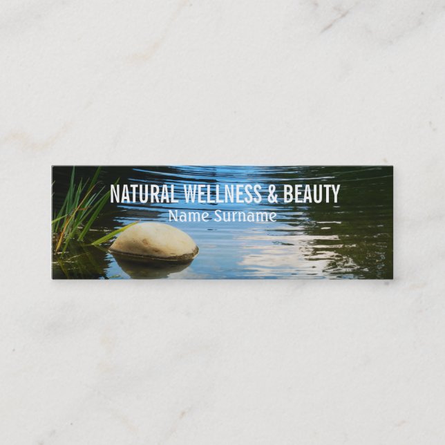 Wellness-Centerschönheitstherapeut PERSONIFIZIEREN Mini Visitenkarte (Vorderseite)