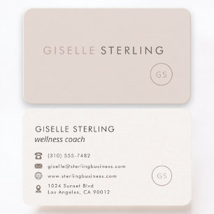 Wellness-Coach Feminine Professional  Visitenkarte