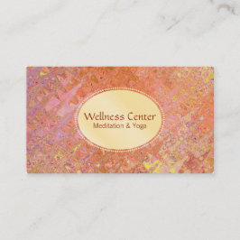 Wellness | Gold, Hartglas Visitenkarte