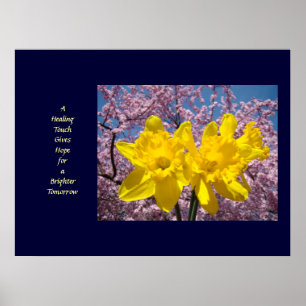 Wellness-Kunst Ein Heilender Touch Gibt Hoffnung F Poster