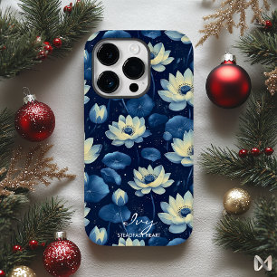 Wellness Lotus Blüte Sanftes Gelb & Tiefblau Case-Mate iPhone 14 Pro Hülle