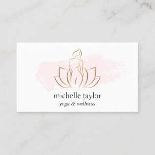 Wellness Massage Therapie Wellness-Center Yoga Ins Visitenkarte
