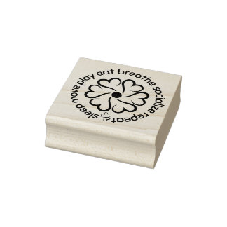 Wellness-Rad Gummistempel