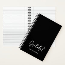 Wellness-Rückzugs-Ordnermappe Grateful Schrift