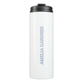 Wellness Waters Water Bottle - Minimalist White  Thermosbecher