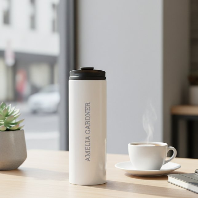 Wellness Waters Water Bottle - Minimalist White  Thermosbecher (Von Creator hochgeladen)