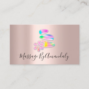 Wellness Wellness-Center Massage Therapie Reflexol Visitenkarte
