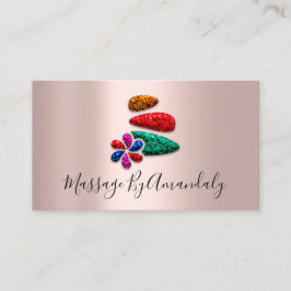 Wellness Wellness-Center Massage Therapie Reflexol Visitenkarte