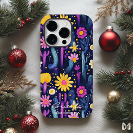 Wellness-Wüstenblüten mit Kaktus und Blumen Case-Mate iPhone 14 Pro Hülle