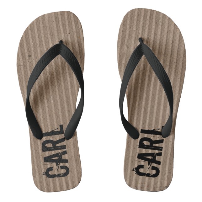 Wellpappe Personalisiert Flip Flops (Fußbett)