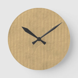 Wellpappen-Beschaffenheit Runde Wanduhr