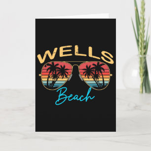 Wells Beach Maine Männer Frauen Souvenir Surfbrett Karte