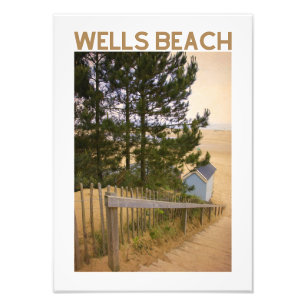 Wells Beach Norfolk Küstenposter Fotodruck