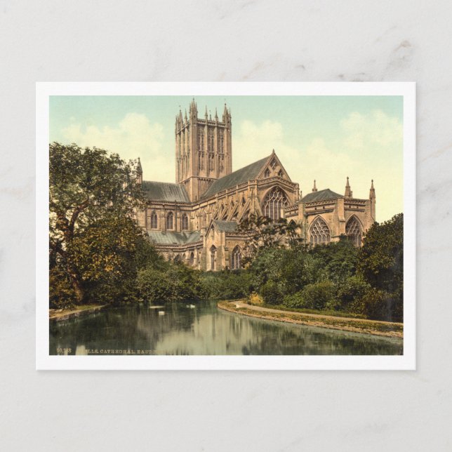 Wells Cathedral, Somerset, England Postkarte (Vorderseite)