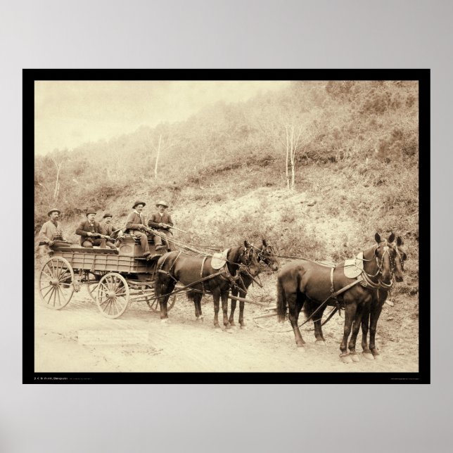 Wells Fargo Deadwood Treasure Wagon SD 1890 Poster (Vorne)