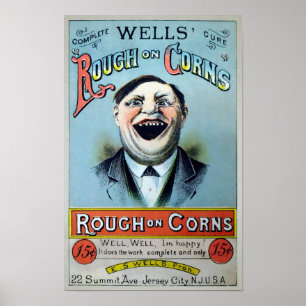 Wells Rough on Corns Werbung Poster