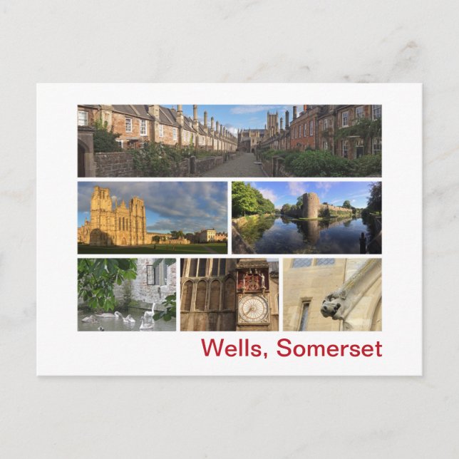 Wells, Somerset Postkarte (Vorderseite)