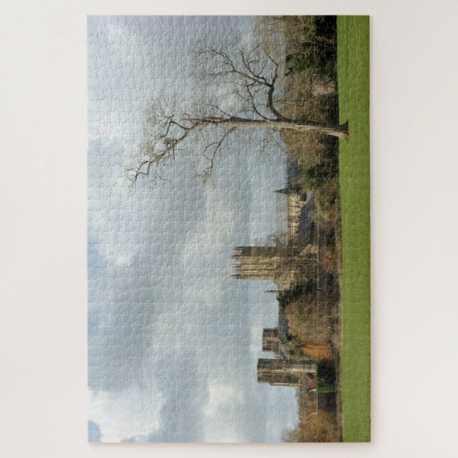 Wells Somerset UK Die gotische Wells Kathedrale. (Vertikal)