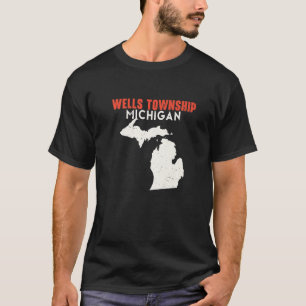 Wells Township Michigan USA Staat America Travel M T-Shirt