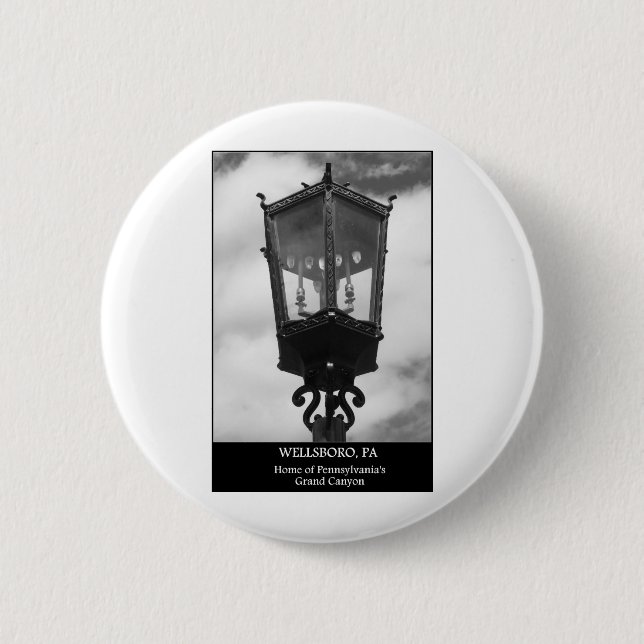 Wellsboro, PA-Zuhause von Pennsylvanias Grand Button (Vorderseite)