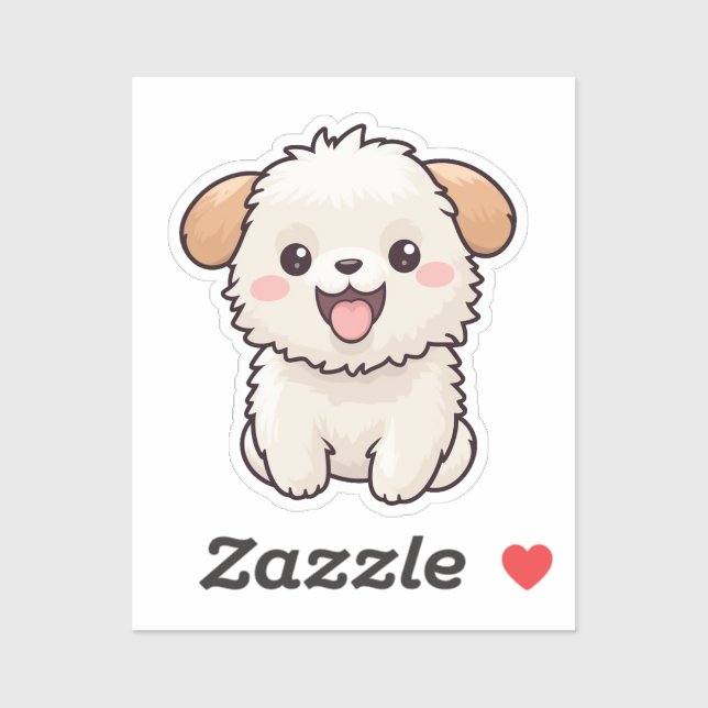 Welpe Aufkleber (Blatt)