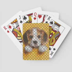 Welpe, Beagle, Tier Spielkarten