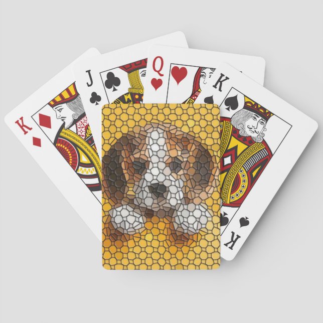 Welpe, Beagle, Tier Spielkarten (Rückseite)