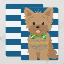 Welpe-Birthday Paw-ty-Einladung Einladung