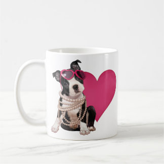 Welpe Bostons Terrier Kaffeetasse