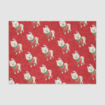 Welpe Christmas Husky Spitz Shiba Santa Dog Seidenpapier<br><div class="desc">Wrap es,  wag es,  woof es! 🐾 Dieses Pfotenpapier fügt Ihrem Geschenkspiel die perfekte Rinde hinzu - denn jedes Geschenk verdient eine kleine Liebe! 🎁 🐶</div>