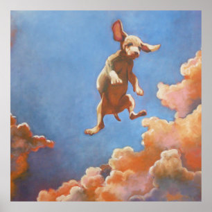 Welpe Cloudscape Poster