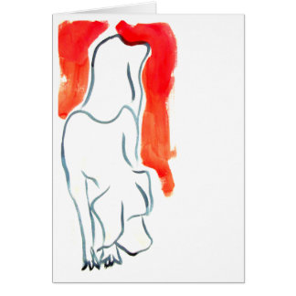 Welpe, der ein Treppenhaus absteigt