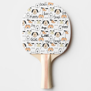 Welpe Dog Lover Tischtennis Schläger