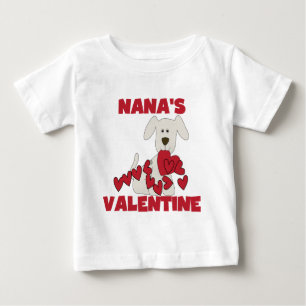 Welpe Dog Nana's Valentine Baby T-shirt