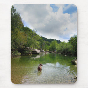 Welpe Exploration Barton Creek - Austin Texas Mousepad