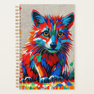 Welpe expressive abstrakte Tierkunst Planer