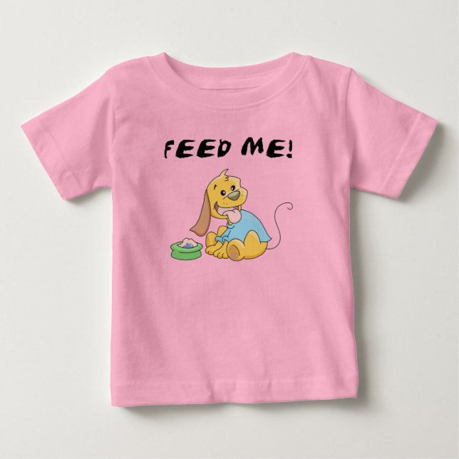 Welpe füttern mir T-Shirts und Geschenke (Vorderseite)
