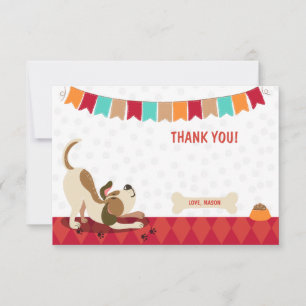 Welpe Hund danke Ihnen Card Paw-Ty Paw Krawatte Bo