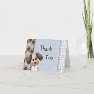 Welpe Hund danke Ihnen Karte