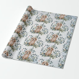 Welpe Hund Eukalyptus-Geschenk für Welpen Geschenkpapier