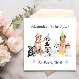 Welpe Hund Geburtstag Hund Geburtstagsparty Serviette