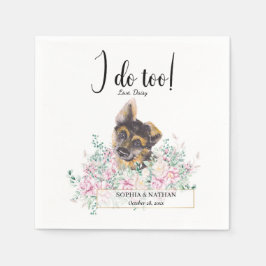 Welpe Hund Hochzeitcocktail Napkins Serviette