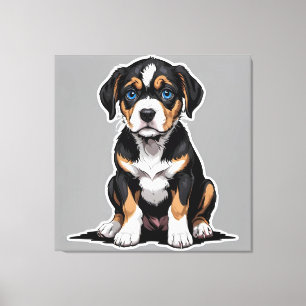 Welpe Hunde Augen Leinwanddruck