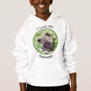 Welpe im Garten Malerei Original Kunst Hoodie