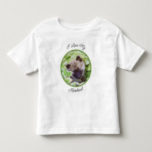 Welpe im Garten Malerei Original Kunst Kleinkind T-shirt