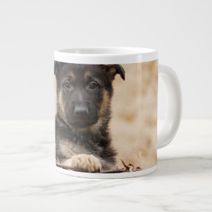 Welpe in Basket Jumbo-Tasse