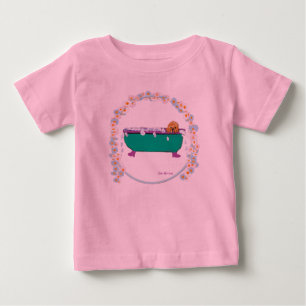 Welpe in einem Wanne-Ballettröckchen Baby T-shirt